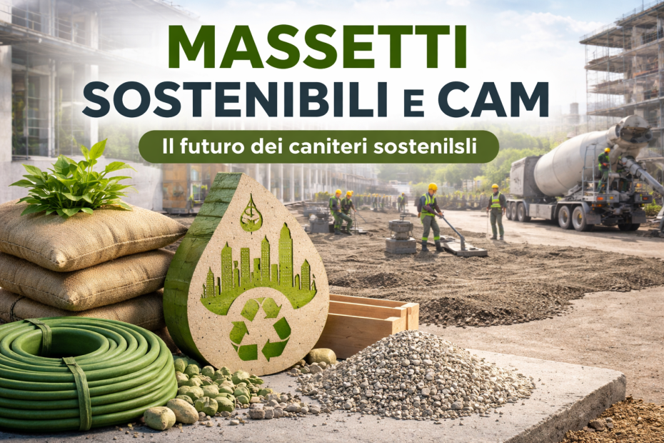 Massetti sostenibili e CAM: cosa cambia davvero nei cantieri (e perché tutti si stanno adeguando) - massetti.org - portale italiano sul mondo dei massetti