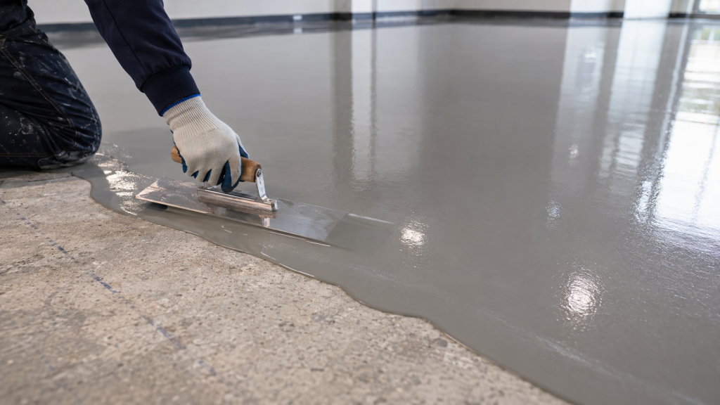 Massetti per pavimenti in resina preparato e verificato prima dell’applicazione del rivestimento continuo