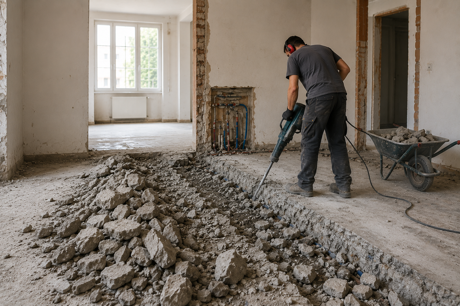 Quanto costa rifare il massetto in una ristrutturazione con demolizione del vecchio massetto e rimozione delle macerie - massetti.org