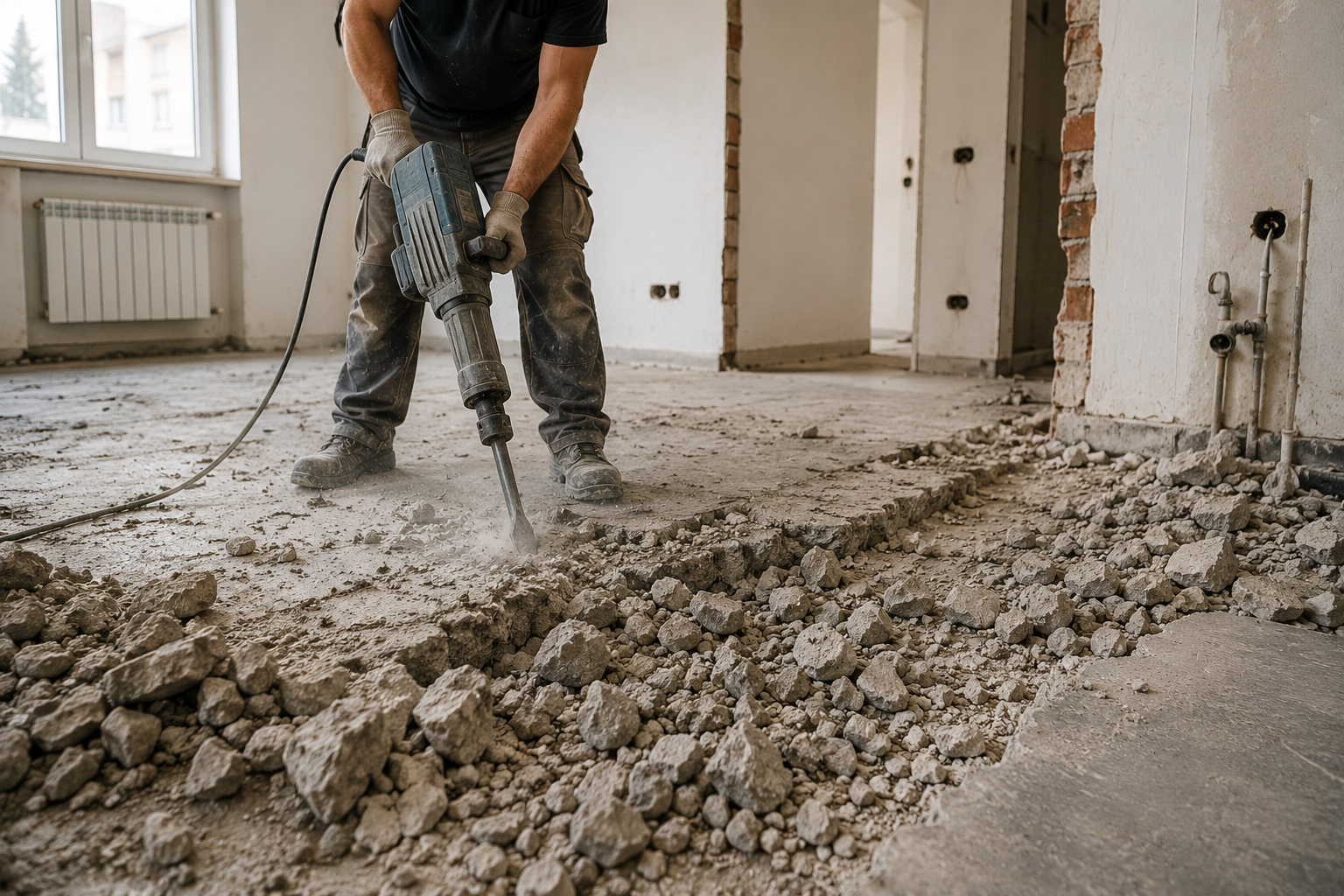 Costo rifacimento massetto durante la demolizione del vecchio massetto in un appartamento in ristrutturazione